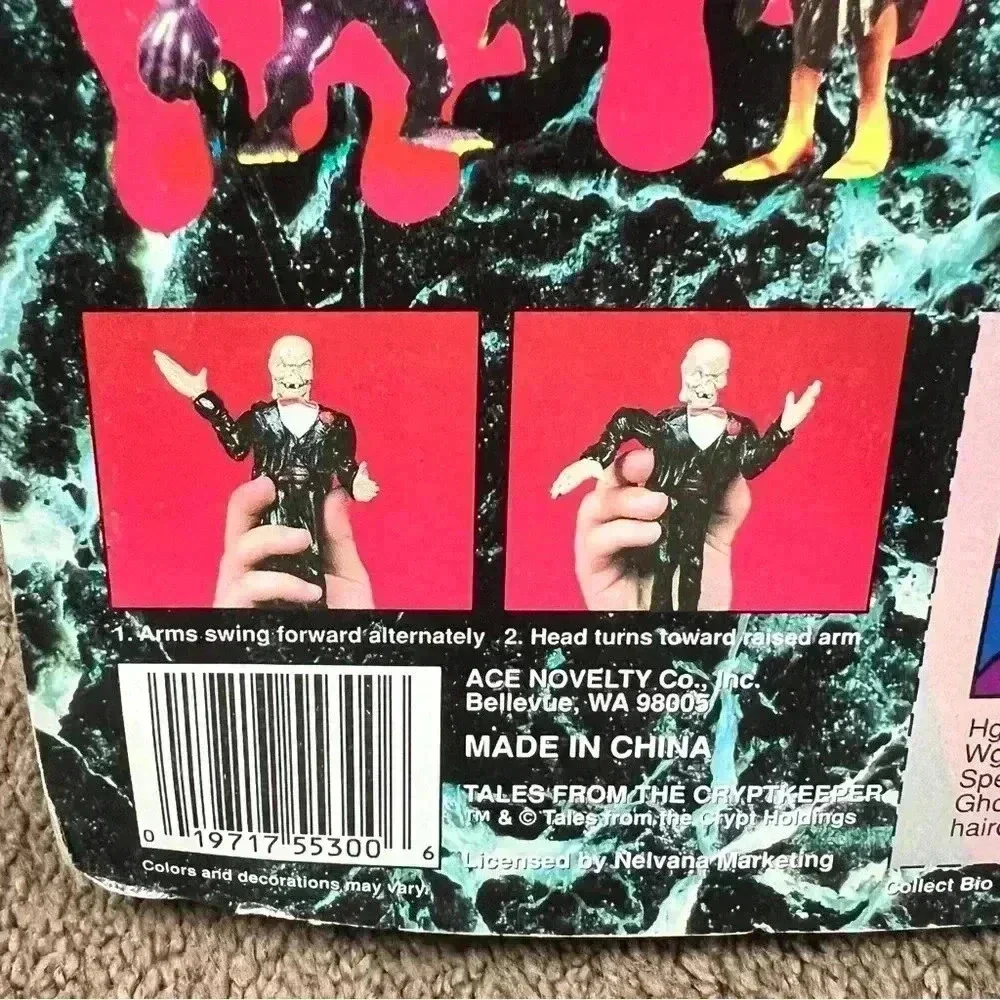 Tales from the Crypt CRYPTKEEPER Action Figure BLACK SUIT Vintage SEALED 55300